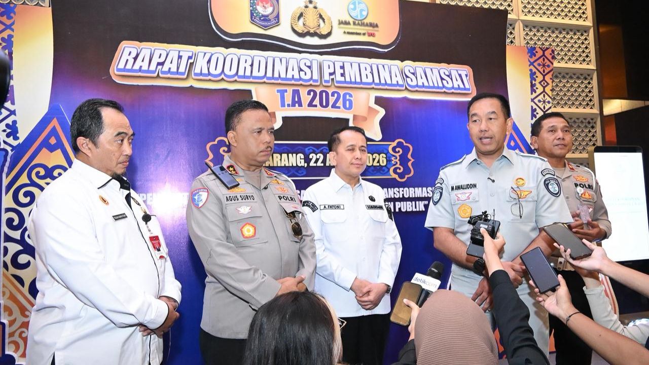 Jasa Raharja Perkuat Digitalisasi Layanan Samsat saat Rakor Pembina 2026