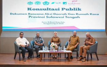 Pemprov Sulteng Mulai Rancang Dokumen RAD GRK Turunkan Emisi Gas Rumah Kaca