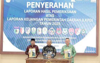 BPK Sulteng Serahkan LHP LKPD 2025, 11 Daerah Raih WTP