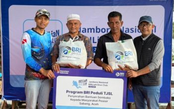 Pekerja BRI Lakukan Transplantasi Terumbu Karang di Perairan Kepulauan Sabang