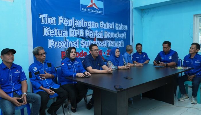 Demokrat Sulteng Buka Pendaftaran Calon Ketua Enam Hari Jelang Musda