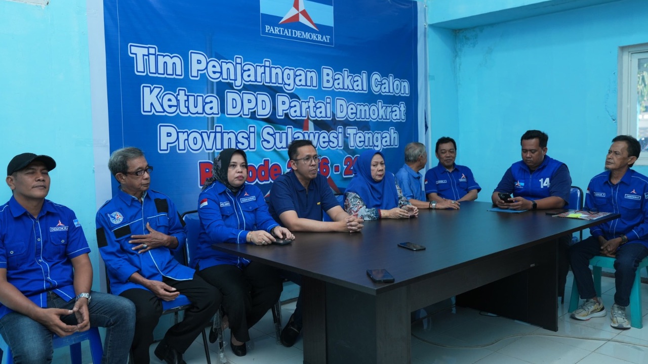 Demokrat Sulteng Buka Pendaftaran Calon Ketua Enam Hari Jelang Musda