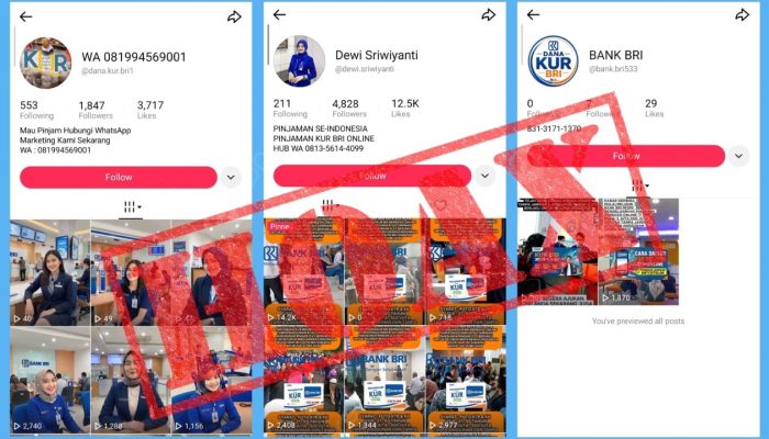 Marak Modus KUR Palsu, BRI Ingatkan Pengajuan Tidak Ditawarkan Secara Online