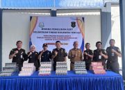 Kejati Sulteng Musnahkan 3,2 Juta Batang Rokok Ilegal