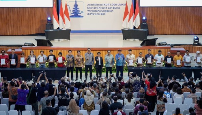 Akad Massal KUR 1.000 UMKM, BRI bersama Pemerintah Dorong Penguatan Ekonomi Kreatif di Bali