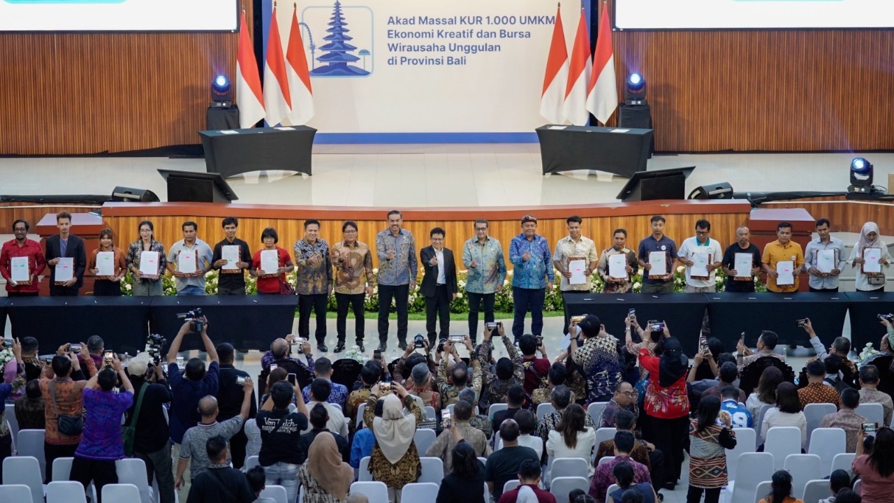 Akad Massal KUR 1.000 UMKM, BRI bersama Pemerintah Dorong Penguatan Ekonomi Kreatif di Bali