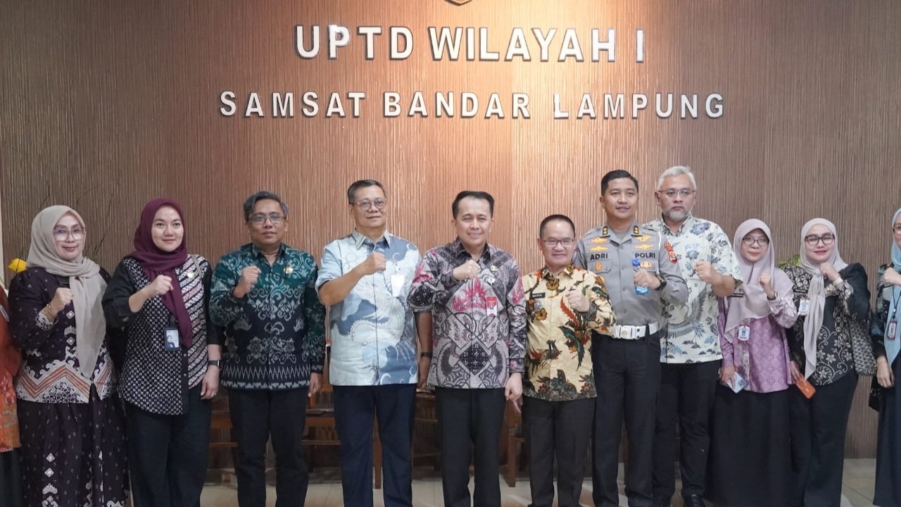 Jasa Raharja dan Kemendagri Tinjau Samsat Rajabasa, Dorong Integrasi Layanan-Kepatuhan Wajib Pajak