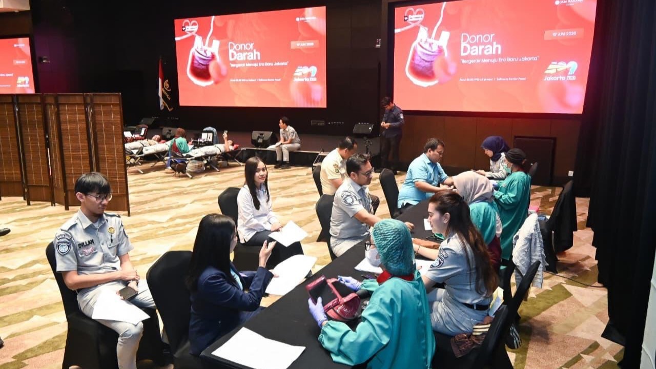 Peringati HUT Jakarta ke-499, Jasa Raharja Gelar Donor Darah Bantu Ketersediaan Stok