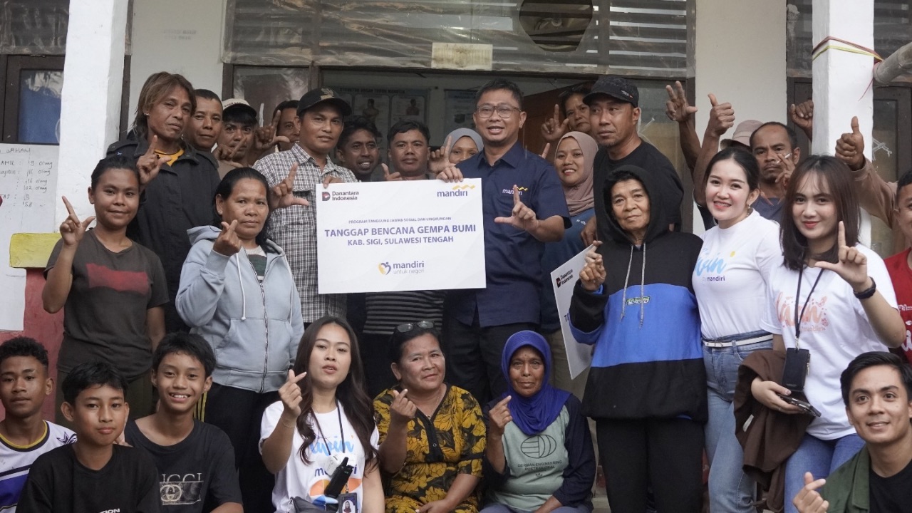 Bank Mandiri Salurkan Bantuan untuk Korban Gempa Sigi dan Siapkan Keringanan Kredit bagi Nasabah Terdampak