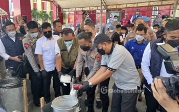 Polda Sulteng Musnahkan 19Kg Sabu, 13 Orang Jadi Tersangka