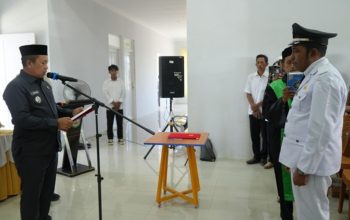 Bupati Morowali Lantik Pj Kades Matano, Tekankan Pelayanan Publik dan Sinergi Pembangunan