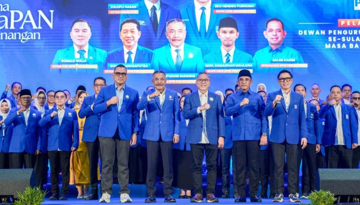Hadiri Pelantikan Pengurus PAN Sulteng, Gubernur Anwar Hafid Bahas Soal Pengelolaan SDA: Harus Sejahterakan Masyarakat