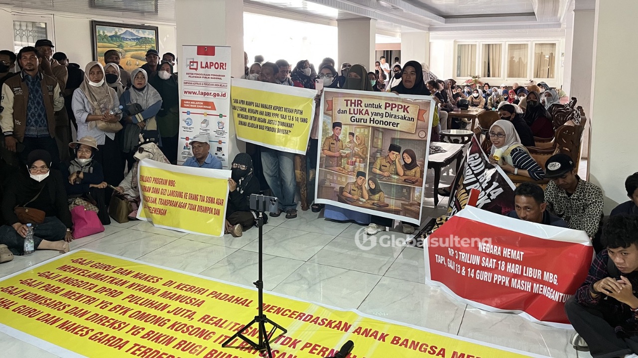 Massa Minta MBG dan Kopdes Merah Putih Dievaluasi, Negara Mampu Biayai Calon Manajer Rp30 Juta per Orang Tapi Abaikan Hak PPPK