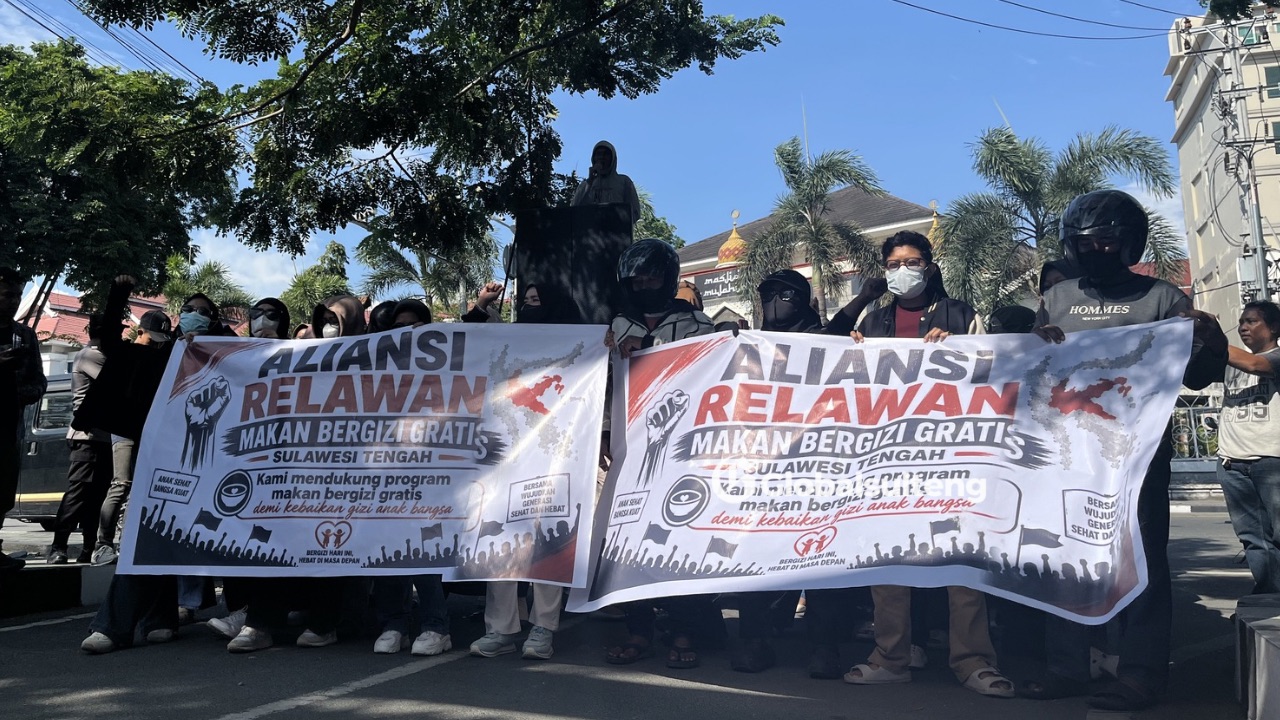 Pegawai SPPG Ikut Demo Dukung MBG di Sulteng, Minta Program Tetap Jalan Meski Libur Sekolah