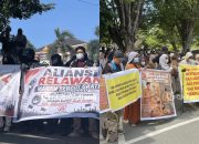 Kala Penolak dan Pendukung MBG Demo di DPRD Sulteng