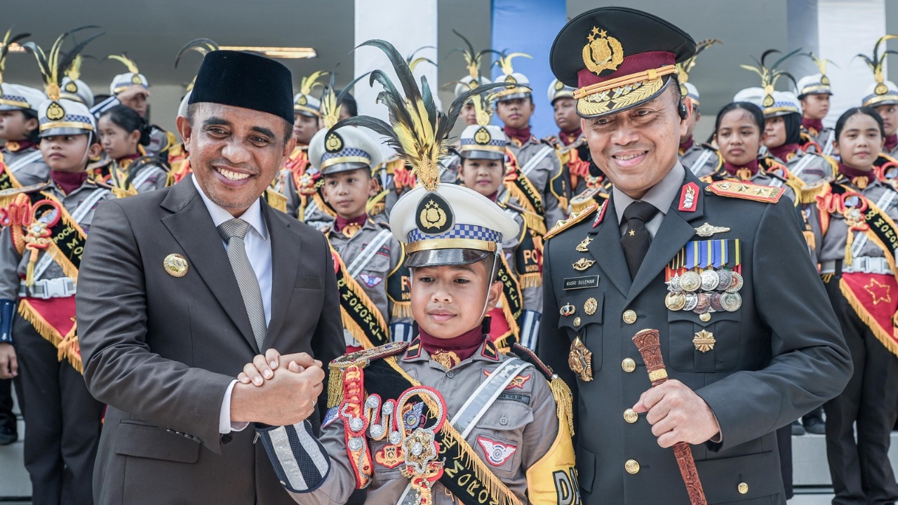 Anwar Hafid Bacakan Amanat Presiden saat Pimpin Upacara HUT Bhayangkara ke-80, Minta Polri Profesional Jalankan Tugas