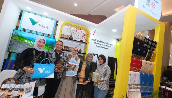 PT Vale Promosikan Anyaman Teduhu ke Panggung Nasional, Perluas Pasar UMKM Luwu Timur