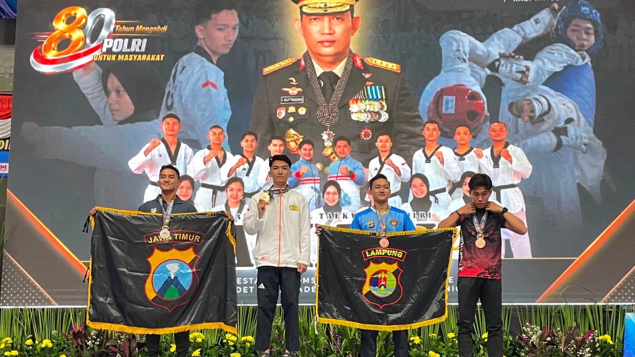 Atlet Polda Sulteng Borong Medali Emas di Kejurnas Taekwondo Kapolri Cup 2026