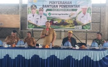 Bupati Morowali Salurkan Benih Padi Unggul untuk Petani Lembo Makmur, Perkuat Produktivitas Petani dan Ketahanan Pangan