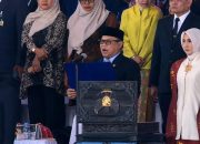 Ketua DPRD Sulteng Arus Abdul Karim Bacakan Teks Proklamasi HUT ke-81 Republik Indonesia