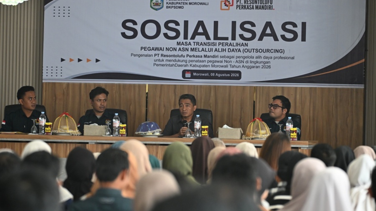 349 Tenaga Non ASN Morowali Dialihkan ke Outsourcing, BKPSDM Pastikan Gaji Tak Berubah dan Dapat THR