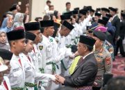 Gubernur Anwar Hafid Kukuhkan 69 Paskibraka Tingkat Provinsi Sulteng, Ingatkan Soal Integritas