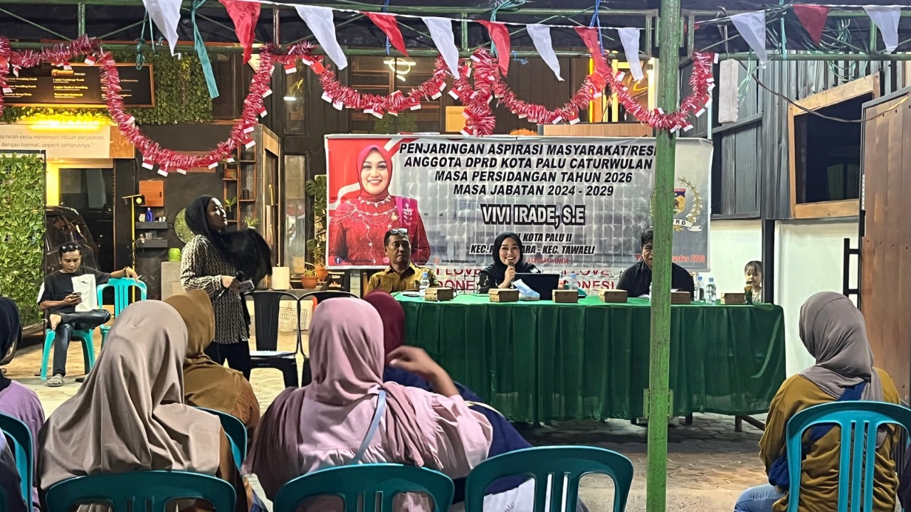 Reses Anggota DPRD Palu Vivi Irade, Warga Desak Perbaikan Jalan dan PJU