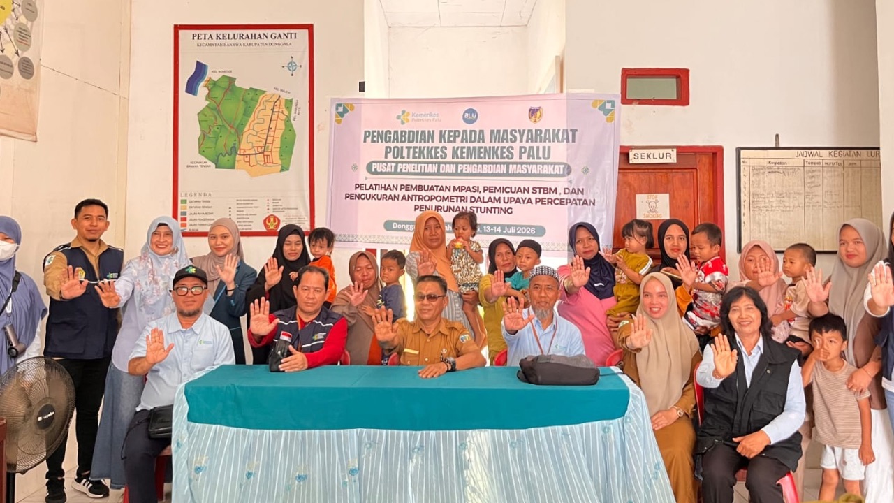 Poltekkes Kemenkes Palu Gabungkan Tiga Program Percepat Pencegahan Stunting di Donggala