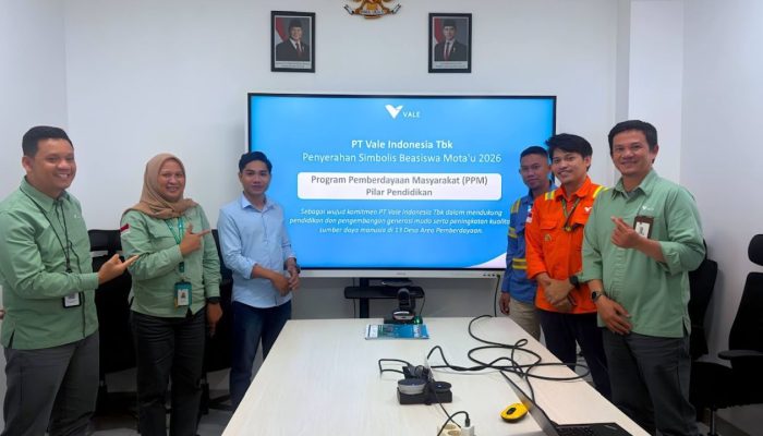 Beasiswa Mota’u PT Vale Sasar Mahasiswa dari 13 Desa di Morowali