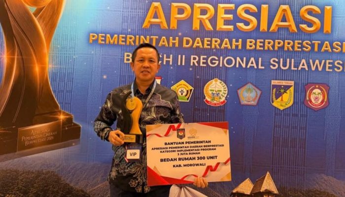 Program 3 Juta Rumah, Pemkab Morowali Raih Terbaik I dan Dapat Dukungan Bedah 300 Unit