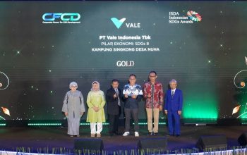 PT Vale Raih 1 Platinum dan 2 Gold Award untuk Program Pemberdayaan di Luwu Timur