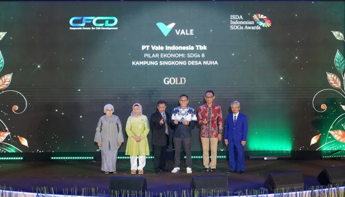 PT Vale Raih 1 Platinum dan 2 Gold Award untuk Program Pemberdayaan di Luwu Timur
