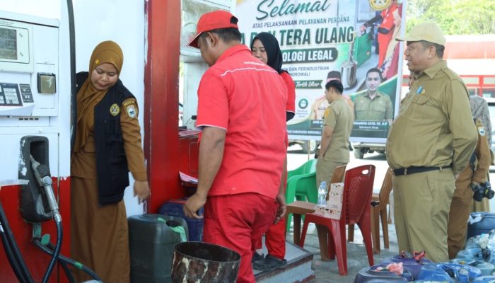 Pastikan Sesuai Standar, Disperindag Morowali Tera Ulang Alat Ukur SPBU Bahomohoni