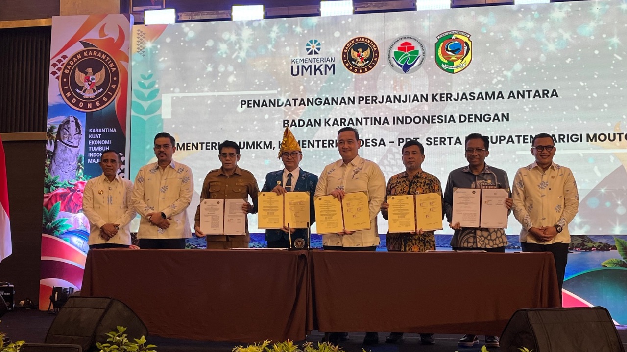 Pemprov Sulteng bersama Barantin-Kementerian UMKM Kolaborasi Dorong Produk Daerah Naik Kelas