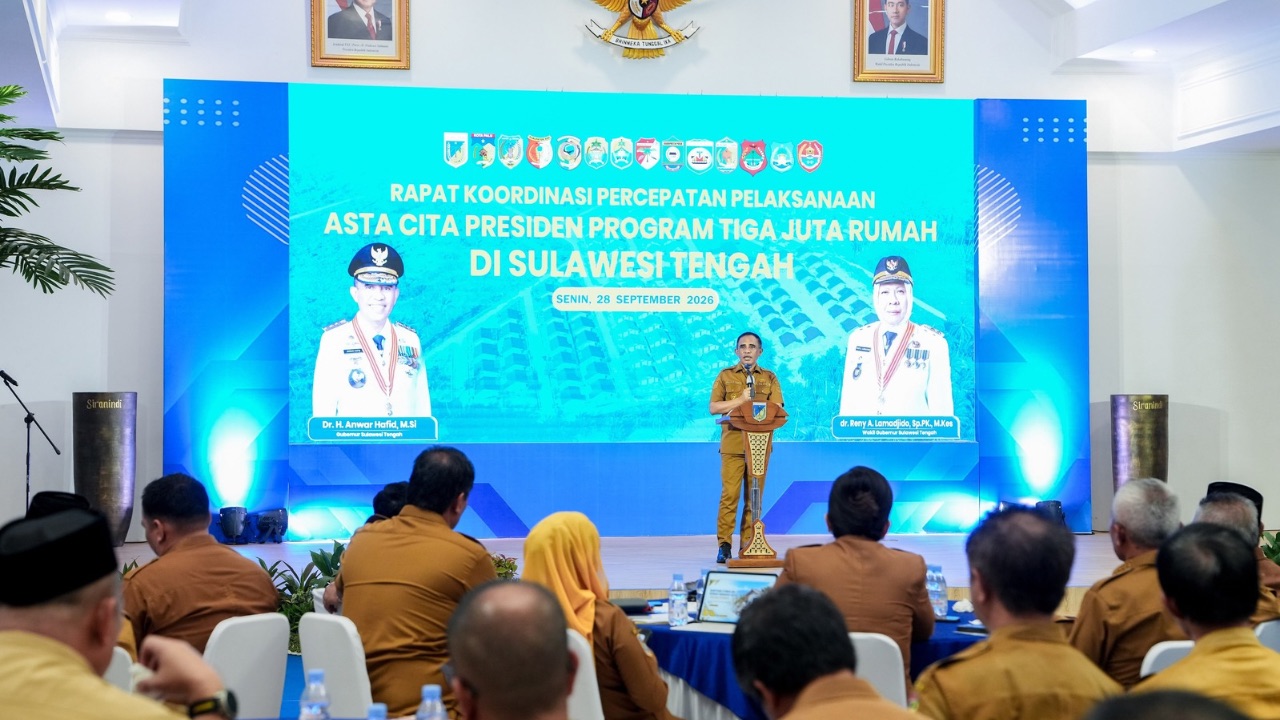 Gubernur Anwar Hafid Dorong Percepatan Program Tiga Juta Rumah di Sulteng