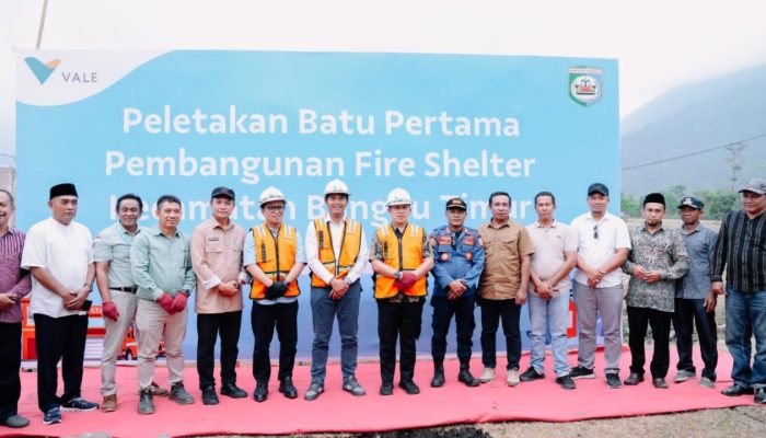 PT Vale Bangun Fire Shelter Permanen Pertama di Bungku Timur
