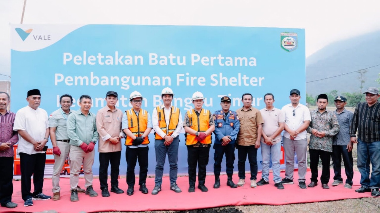 PT Vale Bangun Fire Shelter Permanen Pertama di Bungku Timur