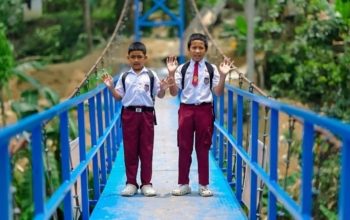 BRI Resmikan Jembatan Gantung di Cianjur, Permudah Akses Anak Sekolah