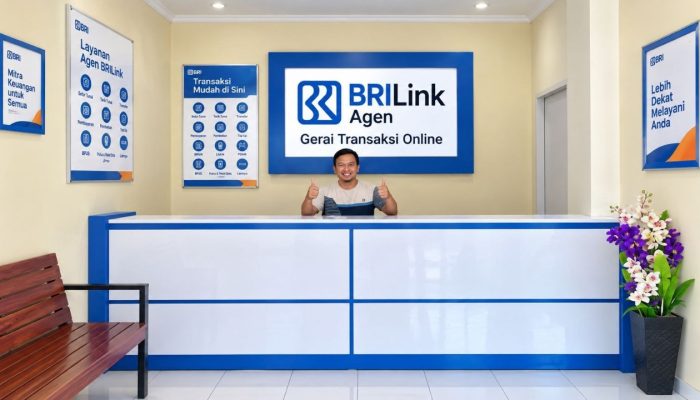 BRILink Agen Ria Irawan Topang Roda Ekonomi Petani dan Pengusaha Kelapa di Indragiri Hilir