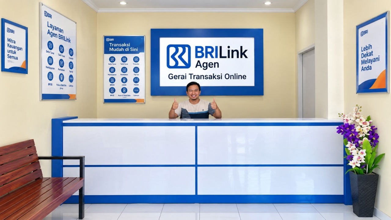 BRILink Agen Ria Irawan Topang Roda Ekonomi Petani dan Pengusaha Kelapa di Indragiri Hilir
