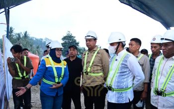 Gubernur Anwar Hafid Tinjau Pembangunan Jembatan Wombo Kalonggo Donggala