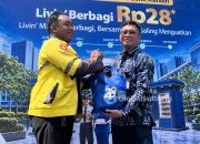 Peringati HUT ke-28, Bank Mandiri Palu Bagikan Ratusan Paket Sembako kepada Pengemudi Ojol dan Masyarakat Prasejahtera