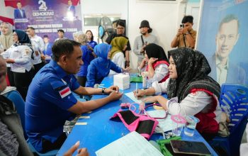 Peringati HUT ke-25, Demokrat Sulteng Gelar Donor Darah dan Bagi-bagi 500 Paket Sembako