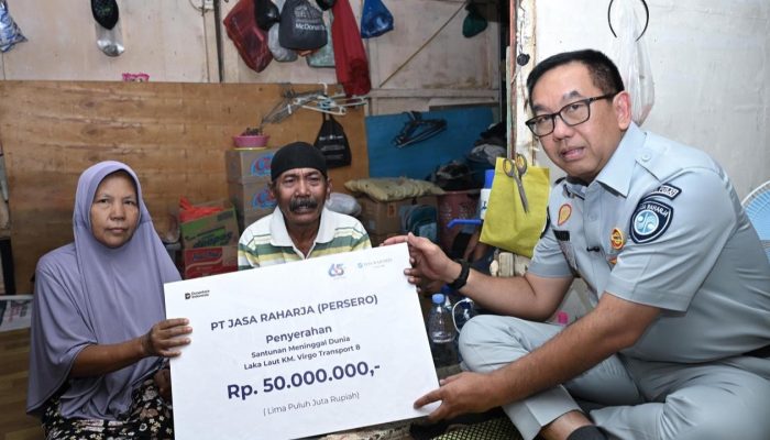Jasa Raharja Serahkan Santunan Rp150 Juta kepada 3 Ahli Waris Korban KM Virgo Transport 8