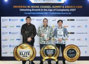 Direktur Kepatuhan dan Manajemen Risiko Jasa Raharja Raih Rekognisi In-House Counsel Elite 2026