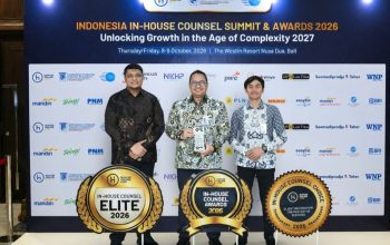 Direktur Kepatuhan dan Manajemen Risiko Jasa Raharja Raih Rekognisi In-House Counsel Elite 2026