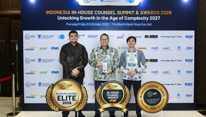 Direktur Kepatuhan dan Manajemen Risiko Jasa Raharja Raih Rekognisi In-House Counsel Elite 2026